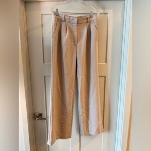 Abercrombie & Fitch Cream Wide Leg Pants